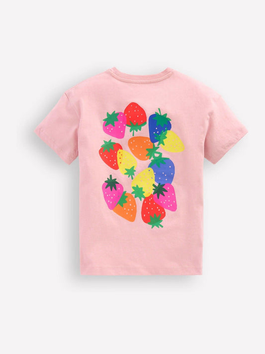 Boden Pink Short Sleeve Printed T-Shirt image 2