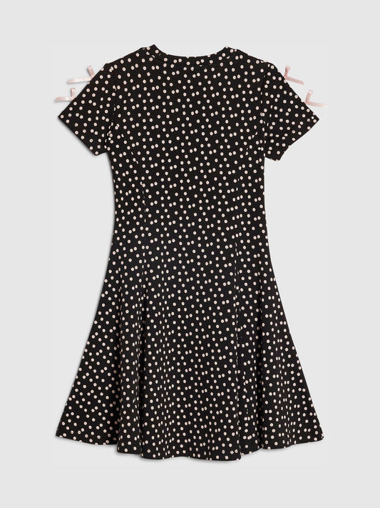 Dsiney Kidz - River Island Black Polka Dot Cut Out Dress image 2