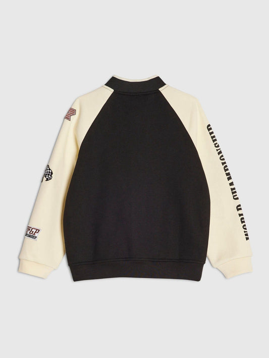 Dsiney Kidz - River Island Black Penrose Badge Bomber Jacket image 2