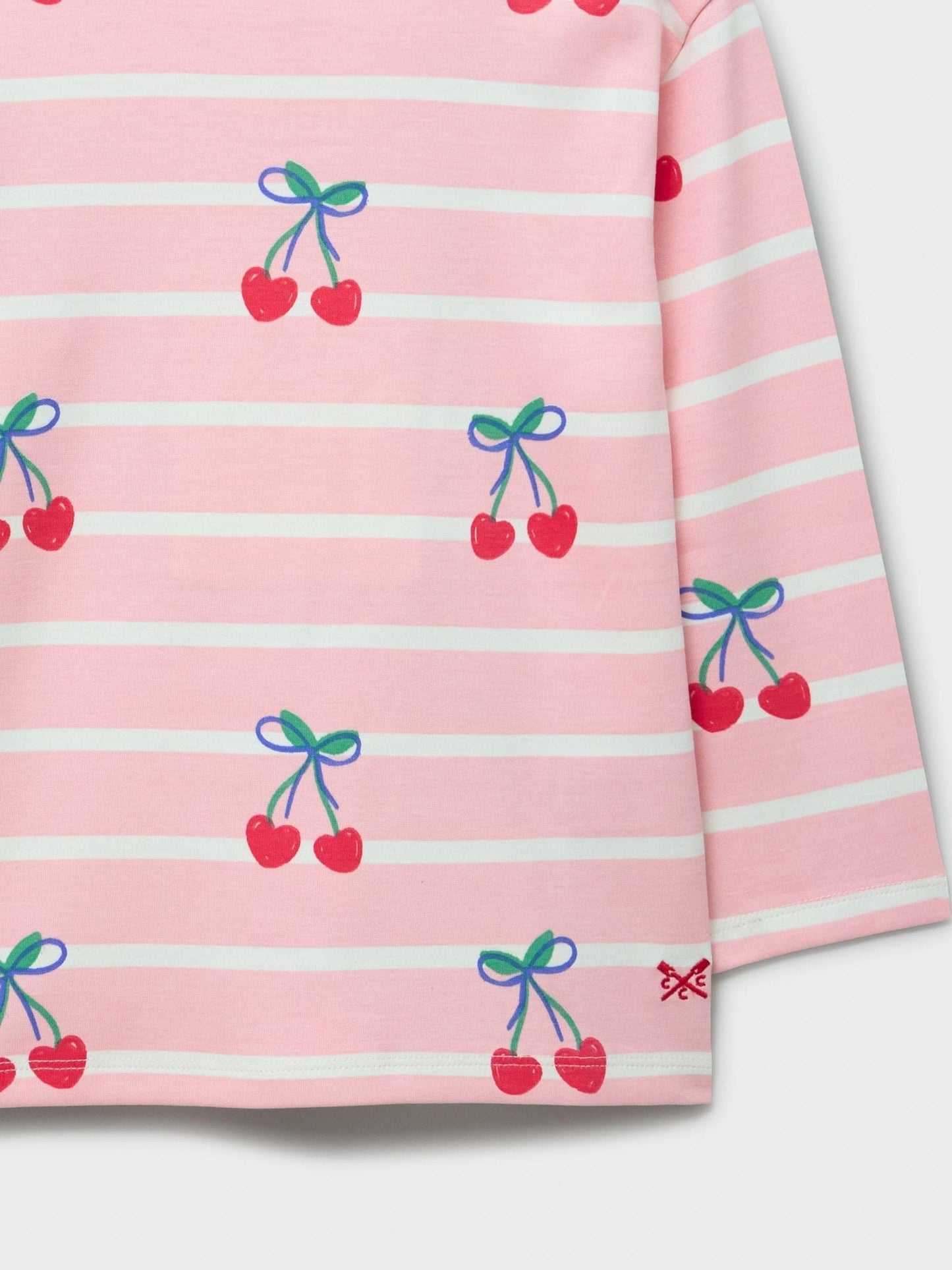 Dsiney Kidz - Crew Clothing Pink Breton Stripe Printed T-Shirt image 3