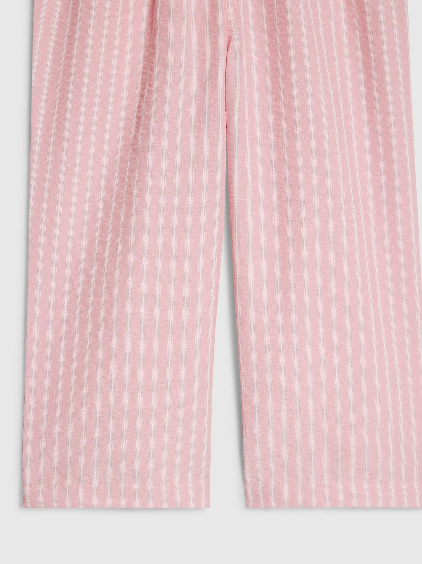 River Island Pink Stripe Denim Wide Leg Trousers image 4