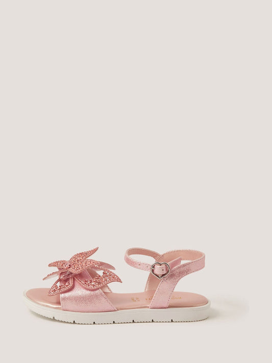 Monsoon Pink Diamanté Butterfly Sandals image 2