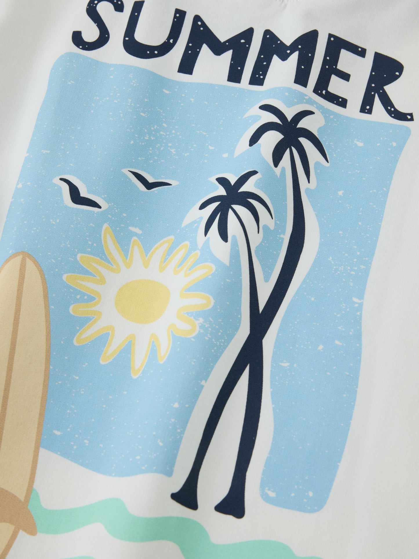 Polarn O. Pyret Blue Oversized Back Print T-Shirt image 4