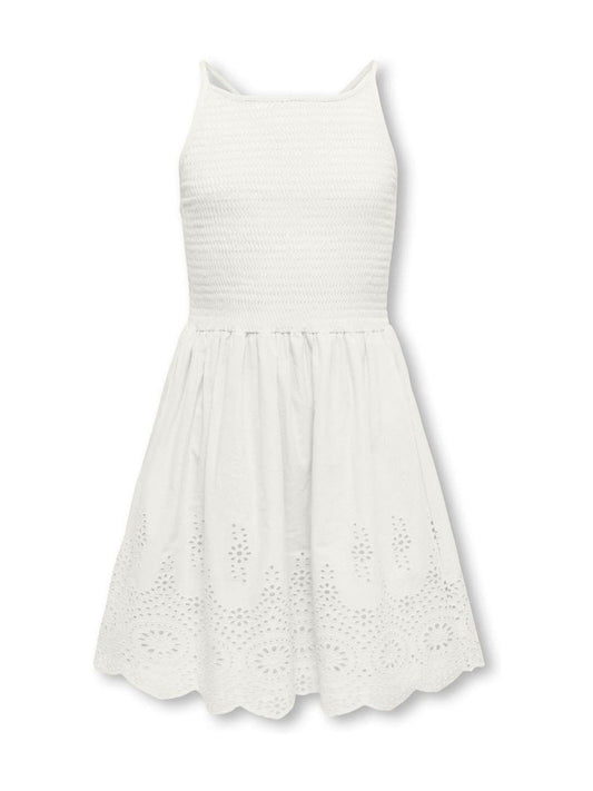 Dsiney Kidz - ONLY KIDS White Emroidery Anglais Smocking Dress image 2