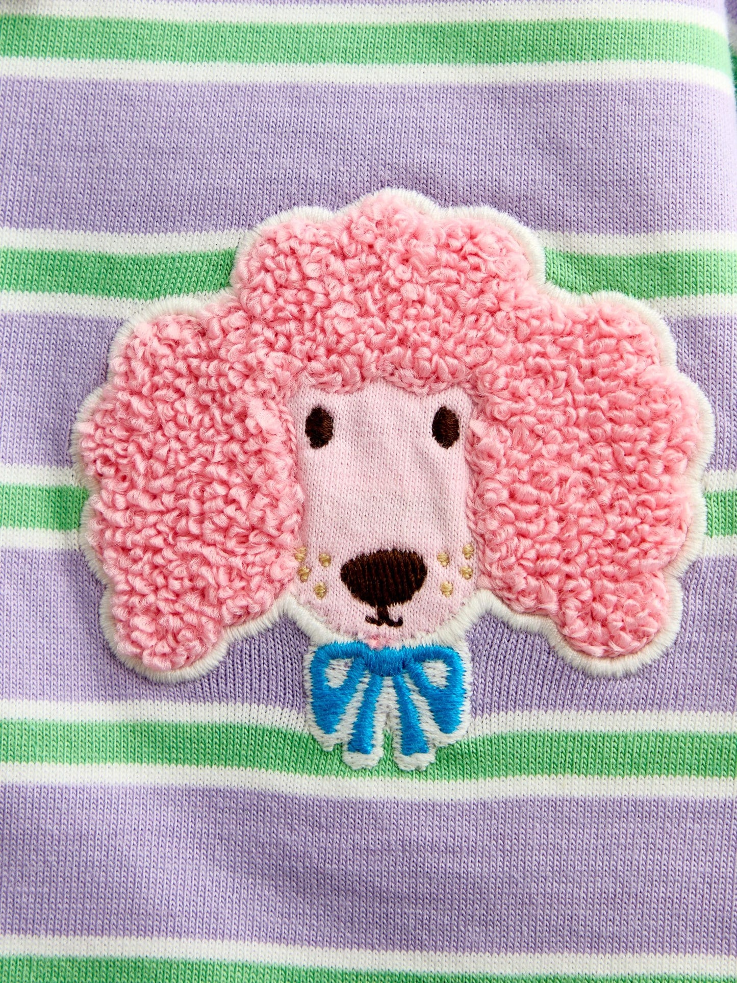 Dsiney Kidz - JoJo Maman Bébé Lilac Purple Dog Appliqué Rugby Shirt image 4