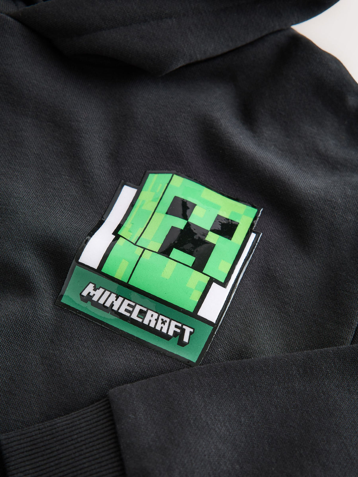 Black Back Print Minecraft Hoodie (3-16yrs) - image 4