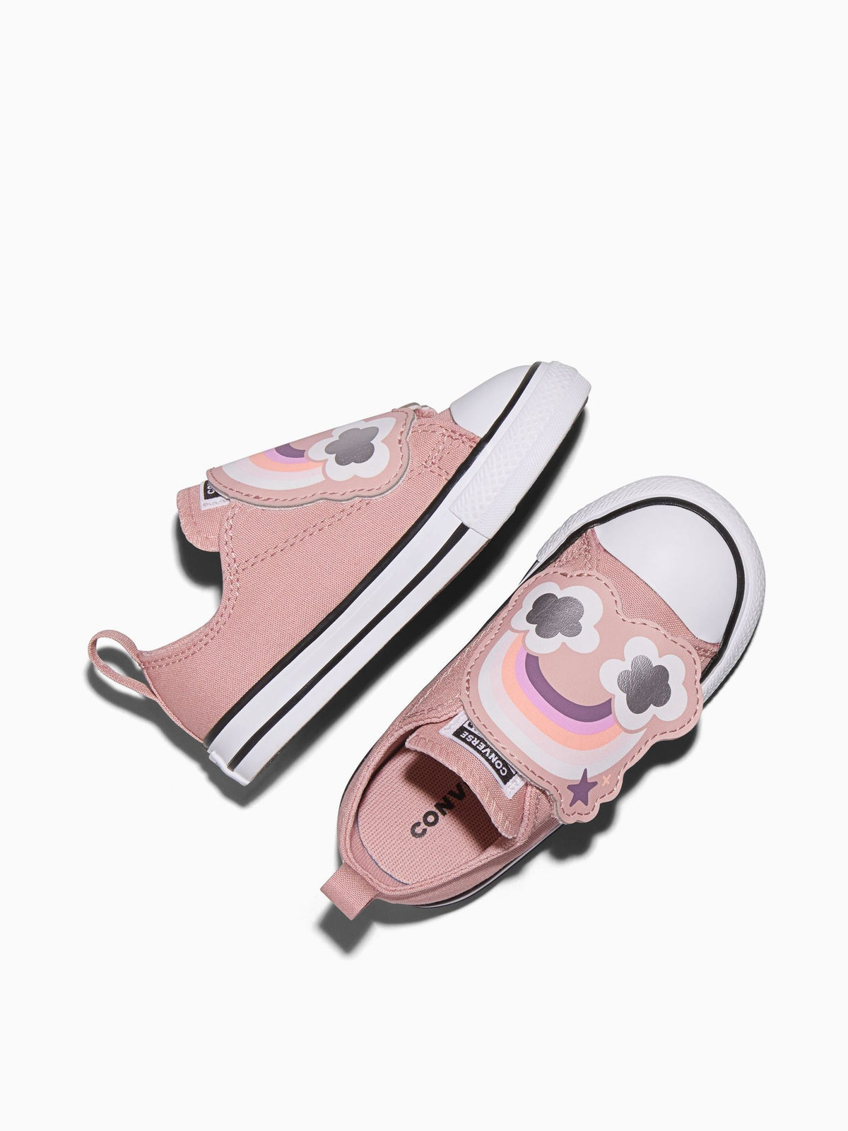 Converse White Chuck Taylor One Strap Rainbows Low Trainers - image 5