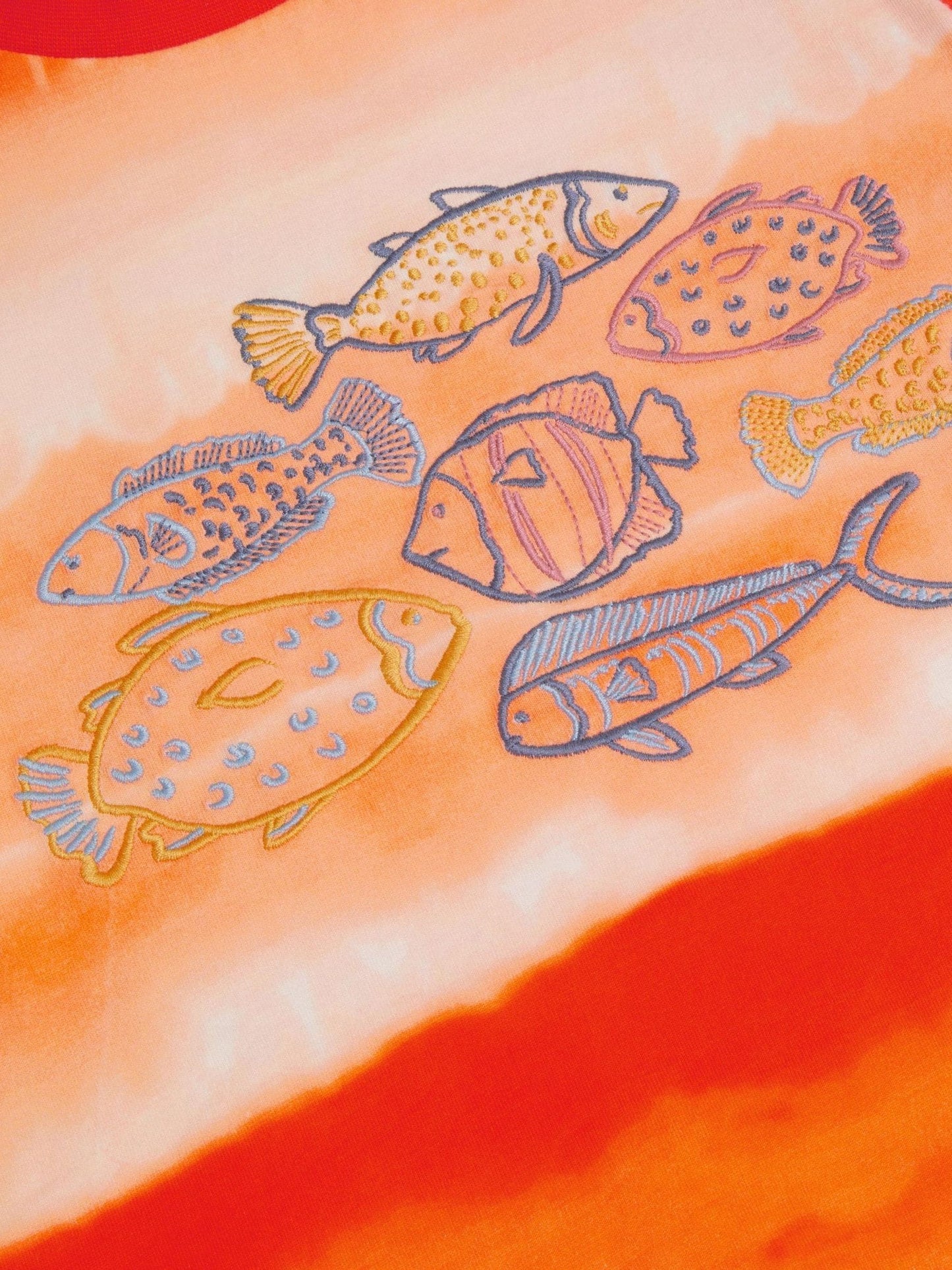 Monsoon Orange Fish Tie Dye T-Shirt image 4
