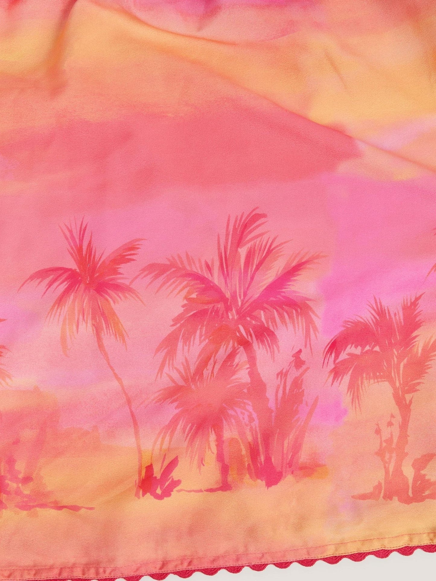 Monsoon Orange Palm Print Beach Dress image 4