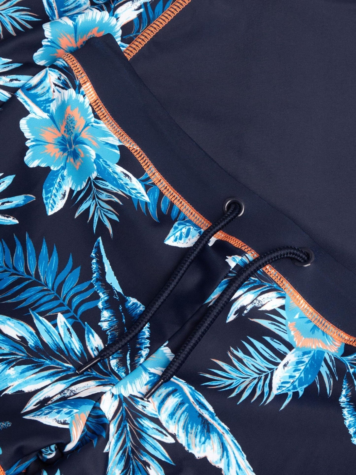 Monsoon Blue Tropical Print Rash Vest & Swim Shorts Set image 3