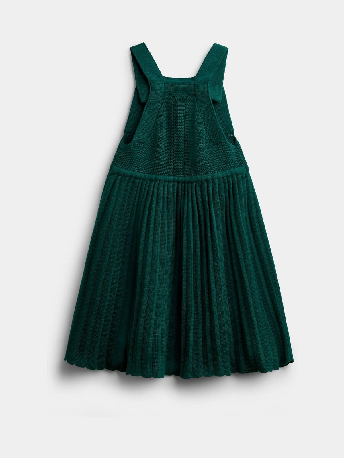 Dsiney Kidz - JoJo Maman Bébé Emerald Green Embroidered Blouse & Knit Pinafore Set image 5