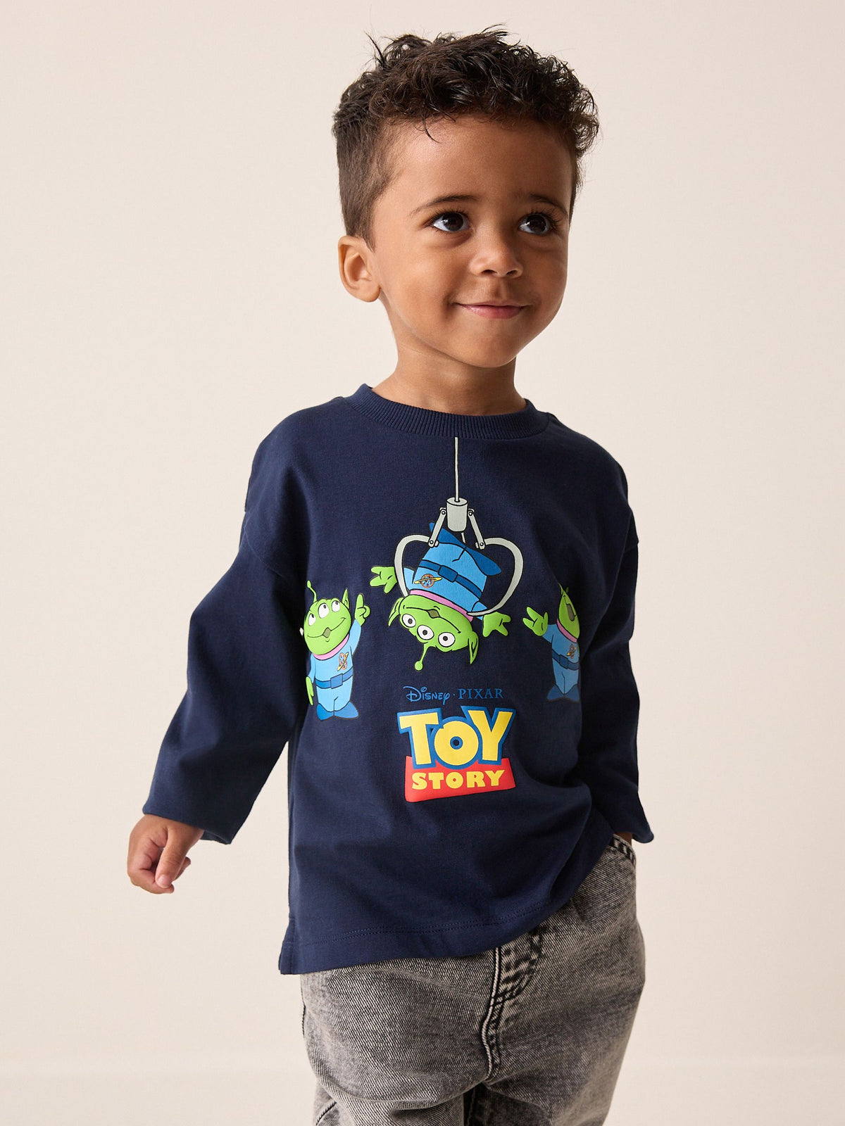 Navy Aliens Toy Story Long Sleeve T-Shirt (3mths-8yrs) - image 4