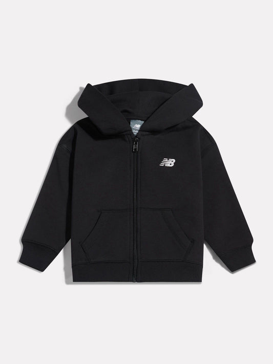 New Balance Black BB Small Logo Full Zip Hoodie - image 1