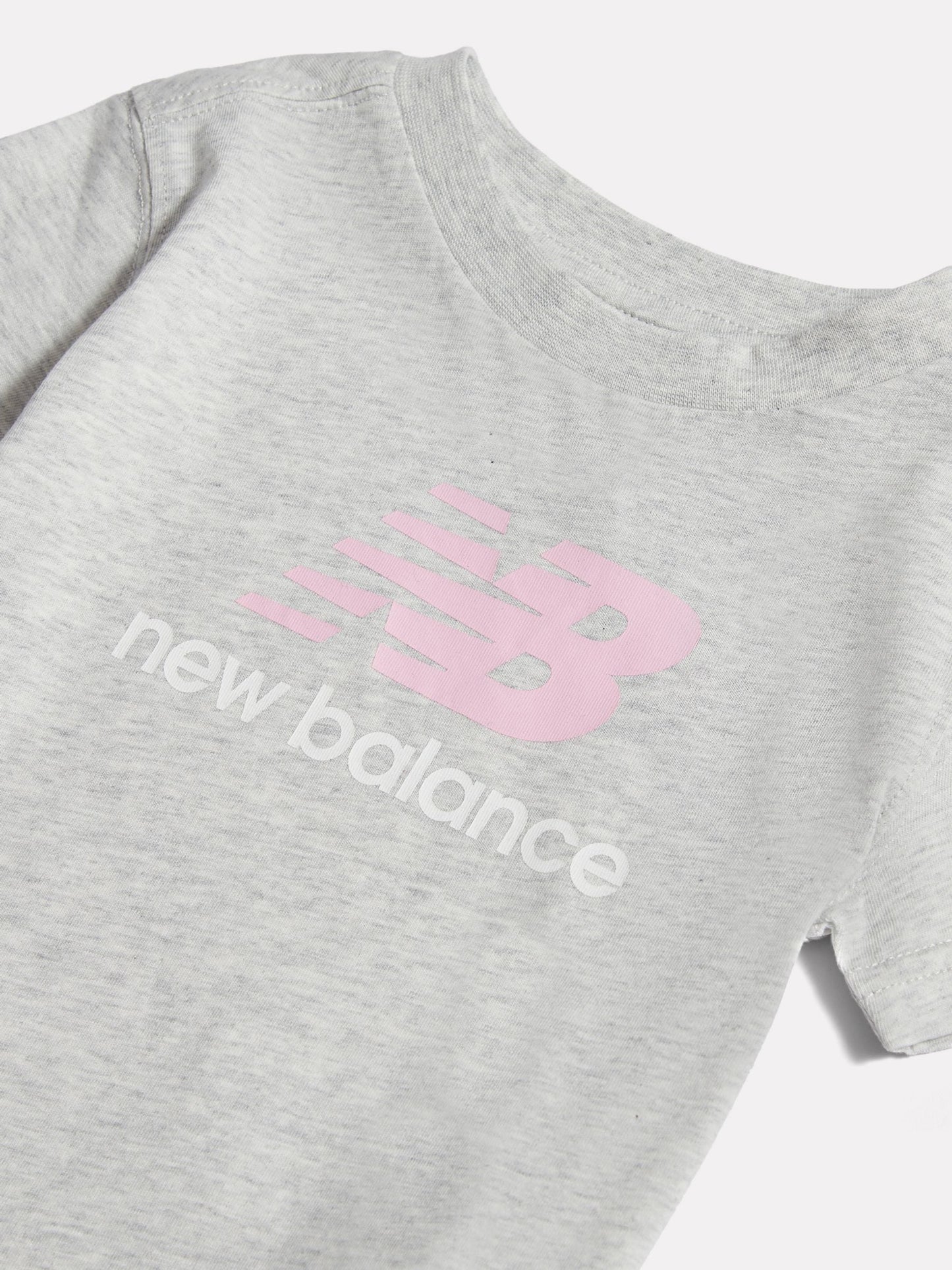 Dsiney Kidz - New Balance Grey Stacked Logo T-Shirt image 3