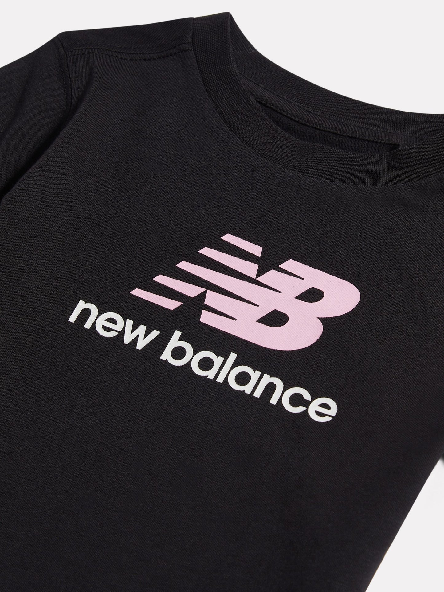 Dsiney Kidz - New Balance Black Stacked Logo T-Shirt image 3