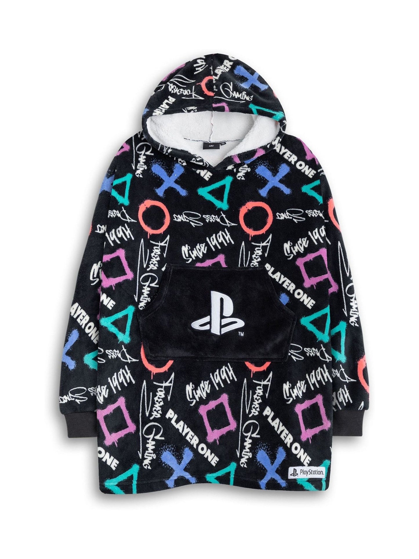 Dsiney Kidz - Vanilla Underground Black PlayStation Logo Blanket Hoodie image 1