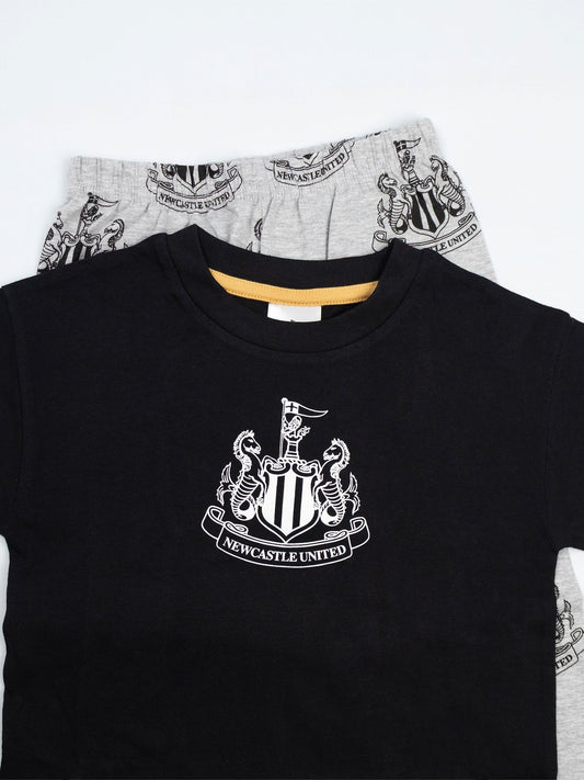 Vanilla Underground Black Newcastle United Short Sleeve Long Leg Pyjamas Set - image 2