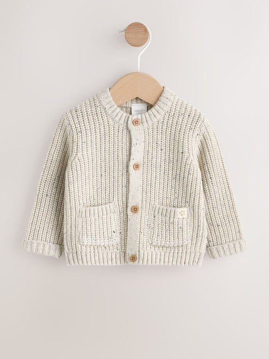 Dsiney Kidz - Neutral "My First Eid" Baby Knitted Cardigan image 2