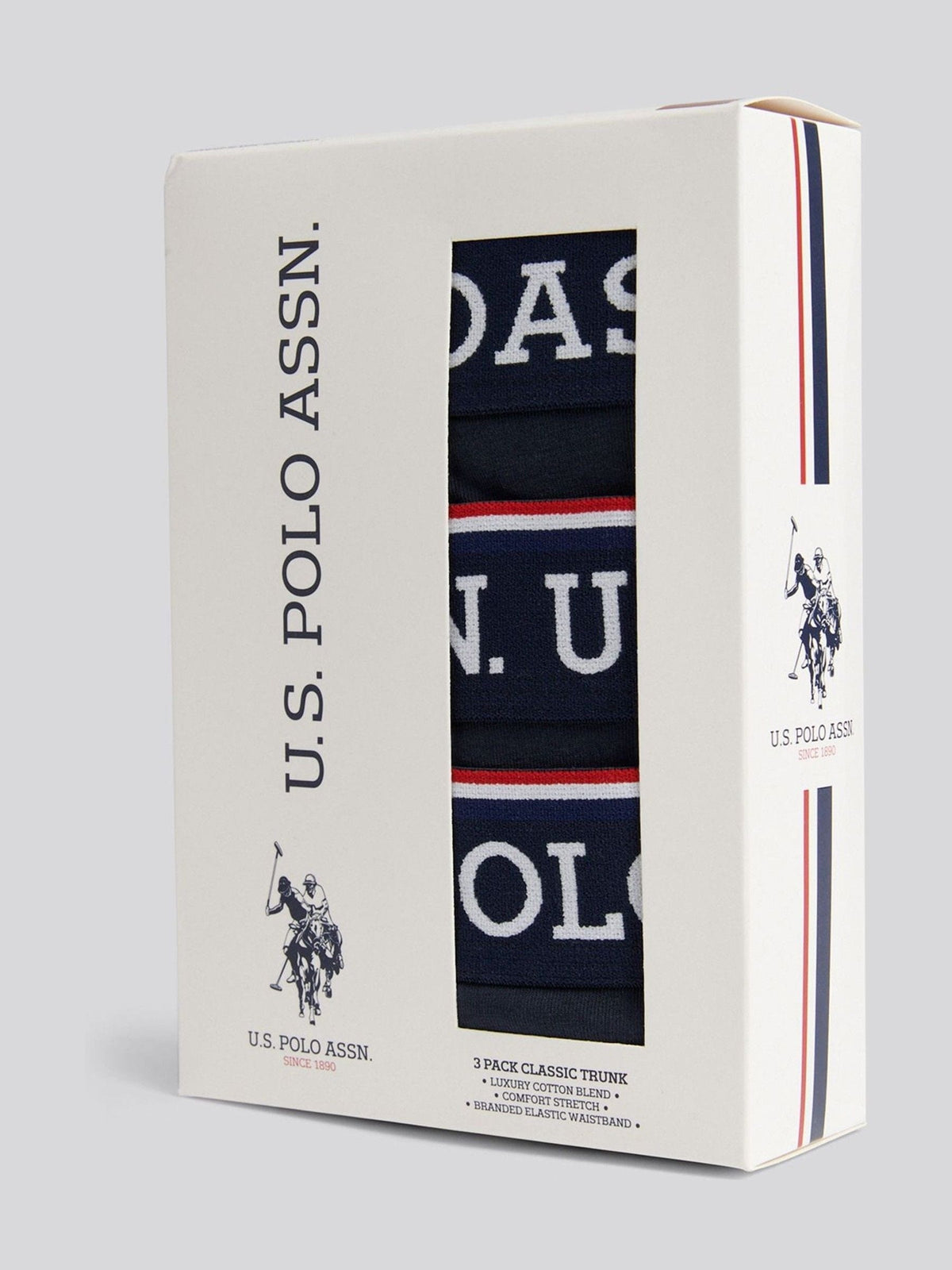 Dsiney Kidz - U.S. Polo Assn Blue Brand Highlight Boxer Shorts 3 Pack image 3