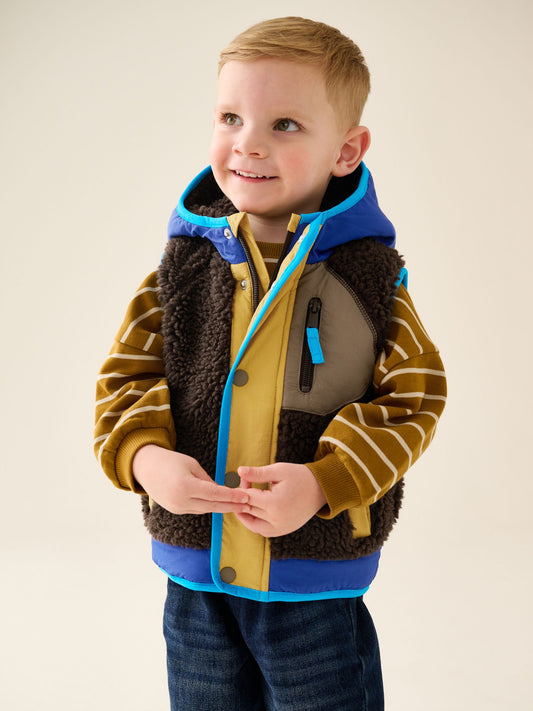 Disney Kidz - Brow Colour Block Borg Gilet (3mths-7yrs) image 1