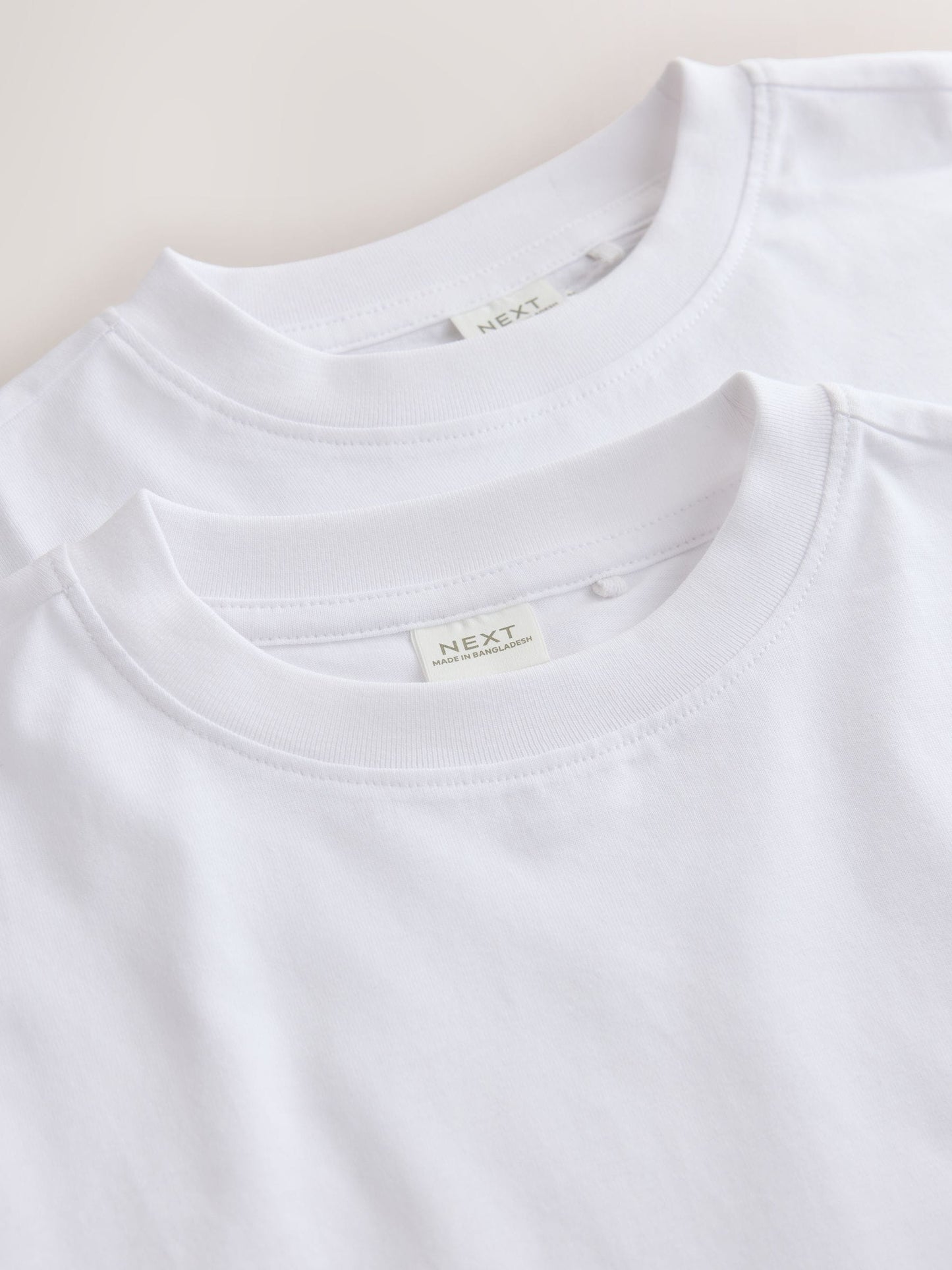 Dsiney Kidz - White Cotton Relaxed Fit Gym School T-Shirts 2 Pack (3-16yrs) image 13