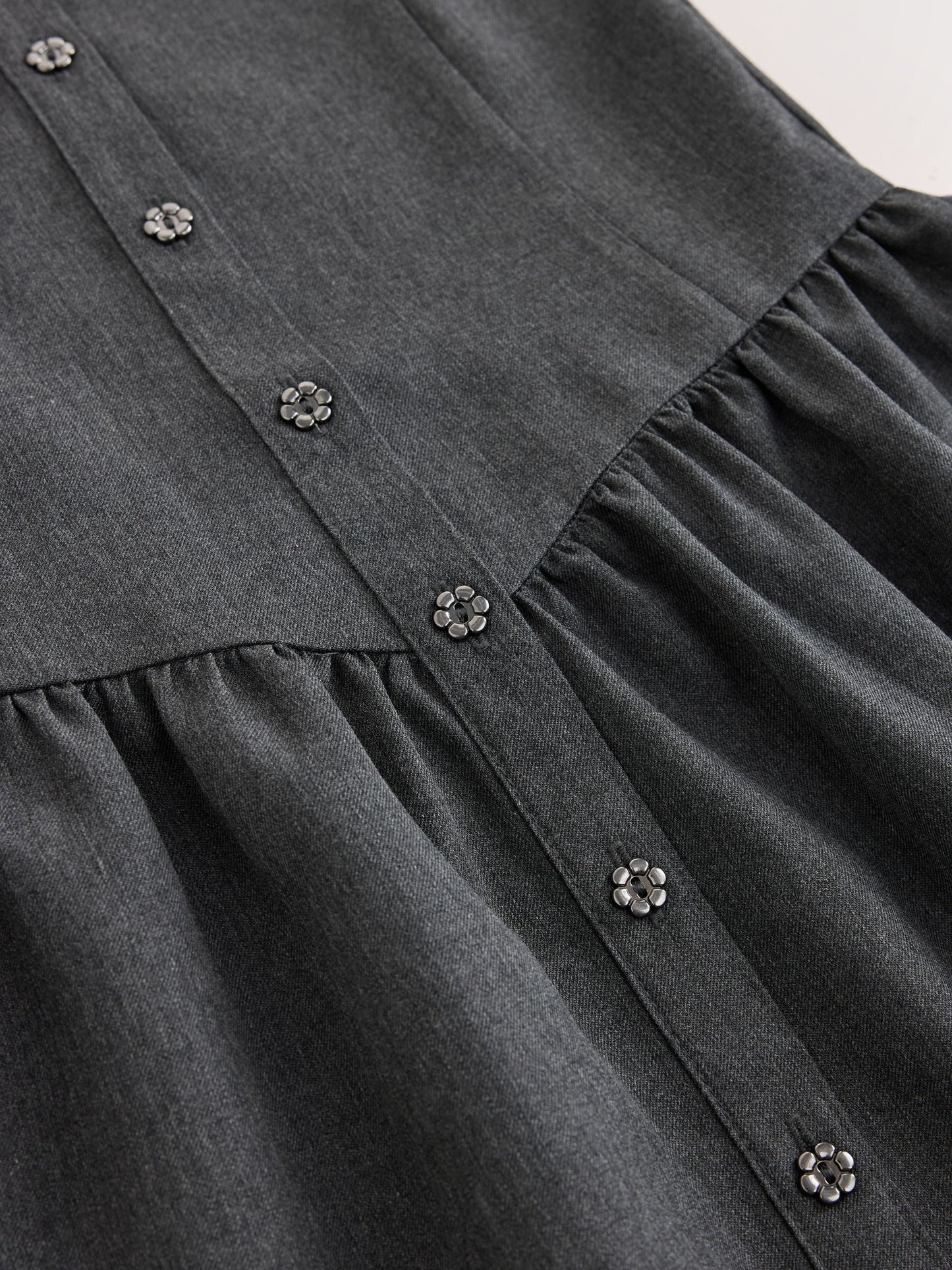 Dsiney Kidz - Grey Drop Waist Pinafore School Dress (3-14yrs) image 9