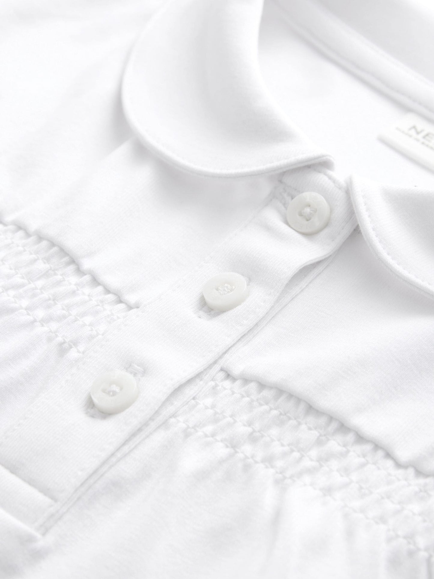 Dsiney Kidz - White 2 Pack Cotton Stretch Smocked Jersey School Tops (3-14yrs) image 9