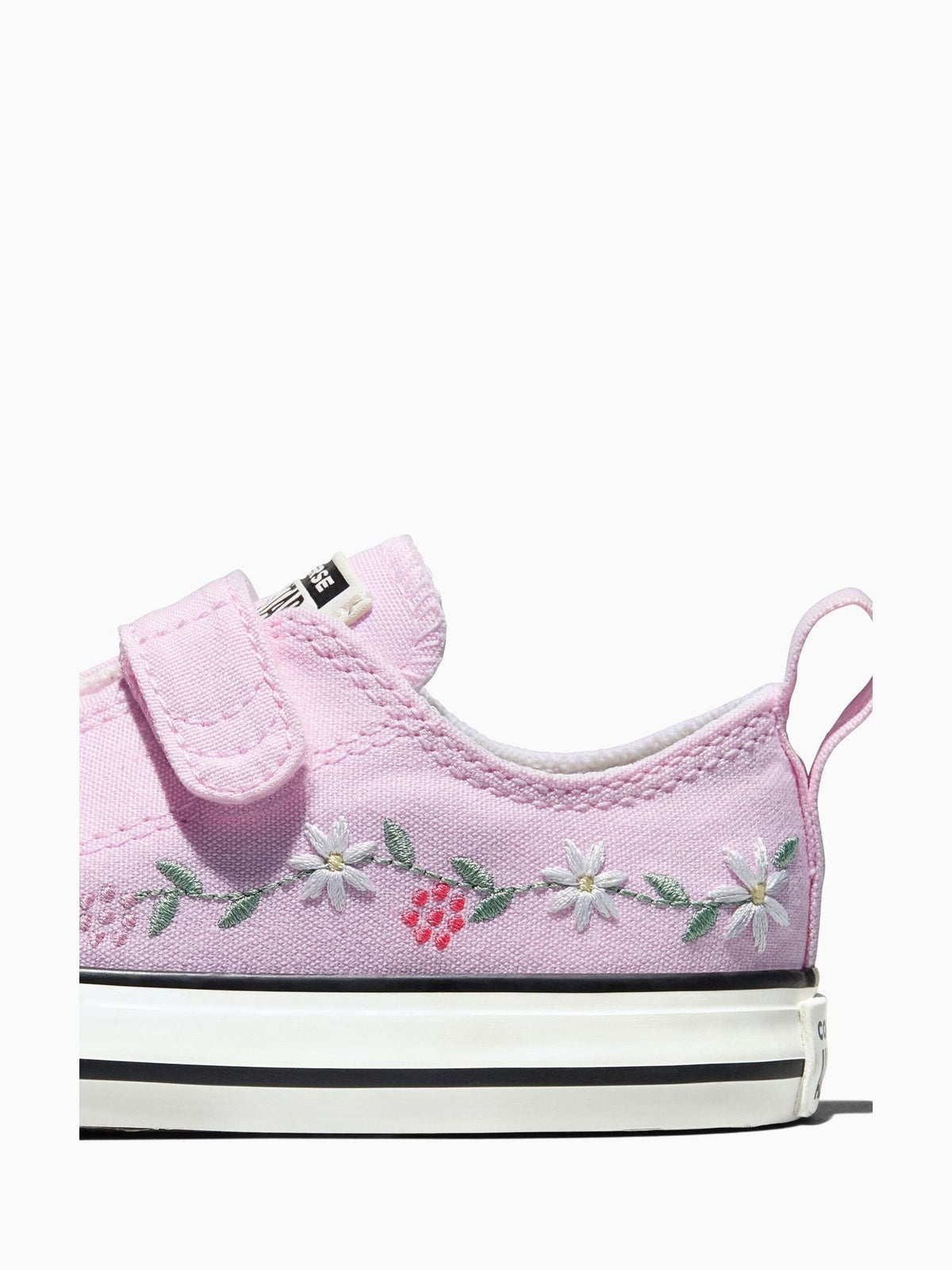 Converse Pink Chuck Taylor Flower Print 2V Low Trainers image 7