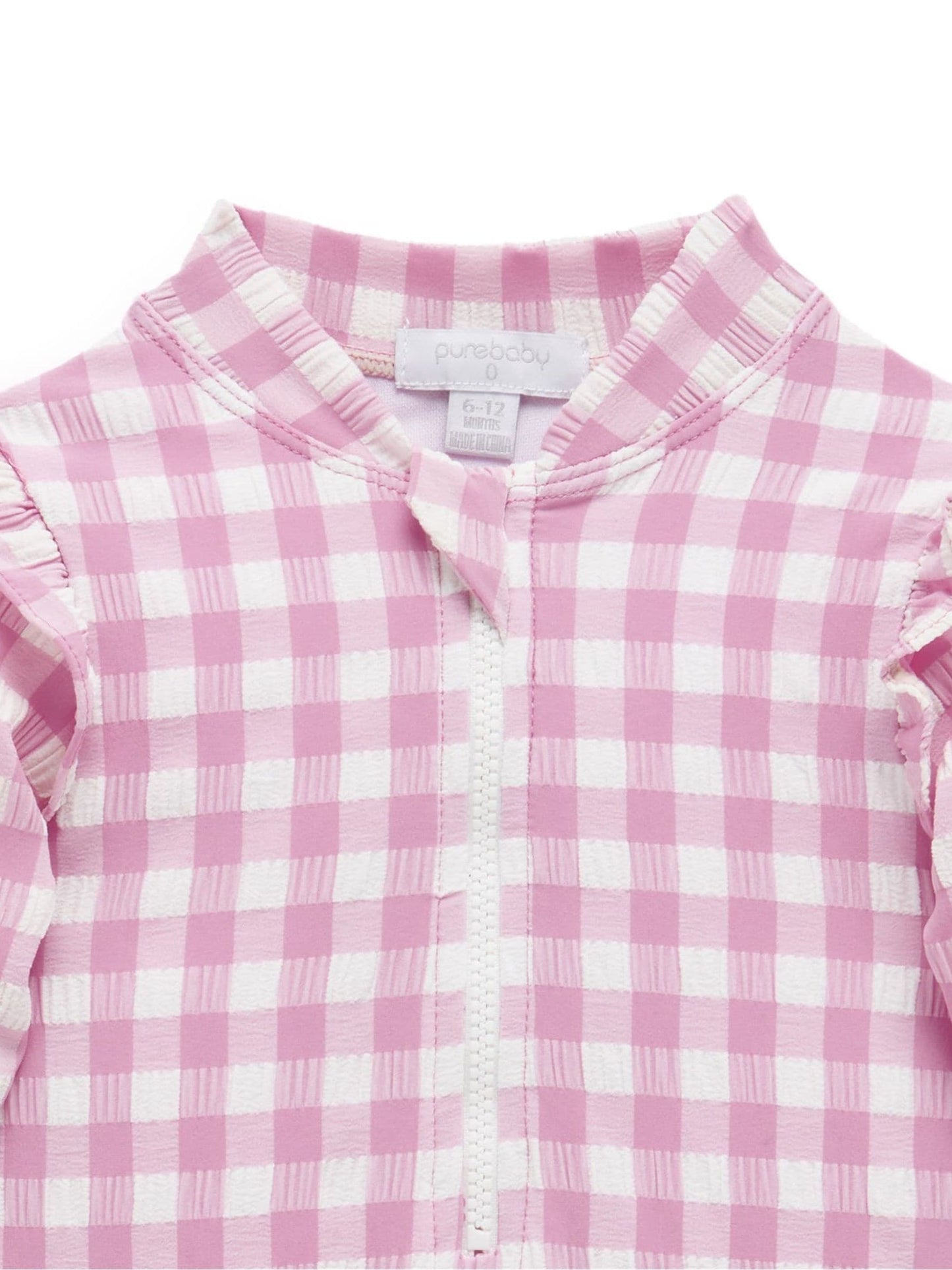 Dsiney Kidz - Purebaby Pink Frilly Long Sleeve Swimsuit image 5