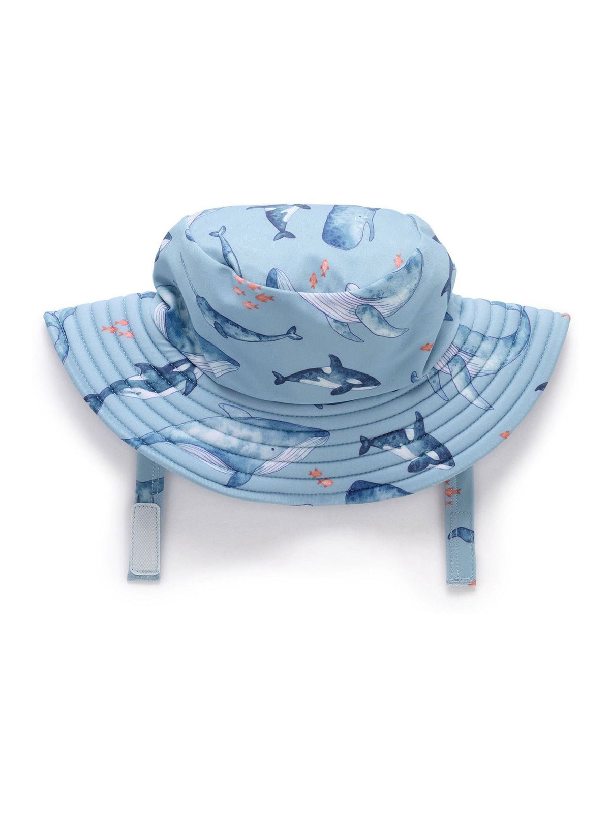 Purebaby Blue Broad Brim Swim Hat image 2