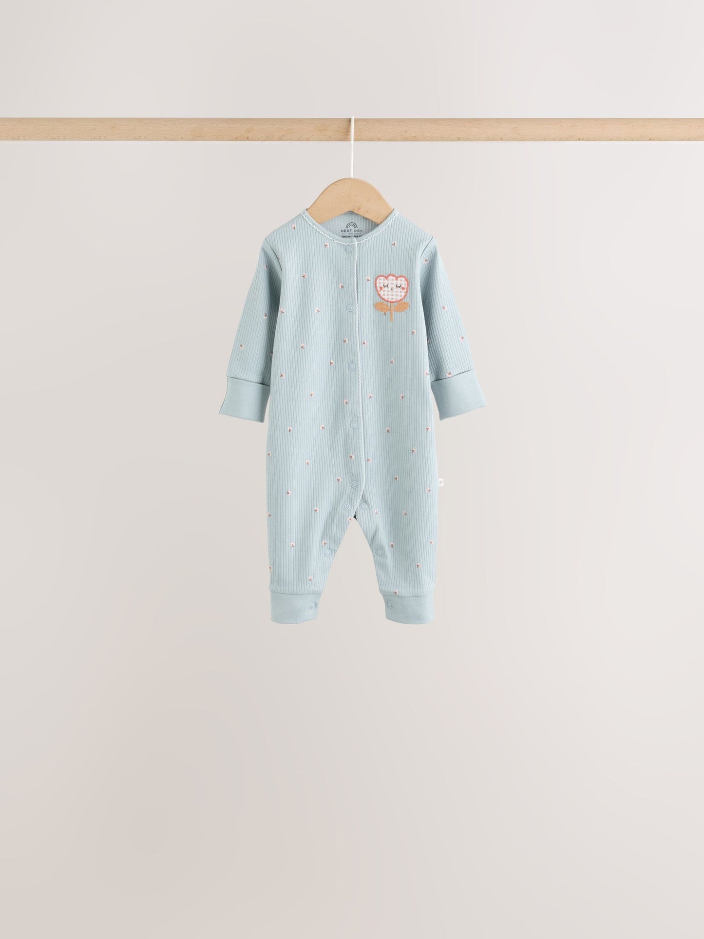 Multi Floral Baby Sleepsuits 4 Pack (0mths-3yrs) image 9