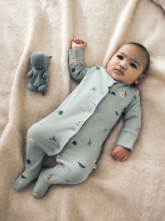 Blue Character Baby Sleepuits 5 Pack (0-2yrs) image 2