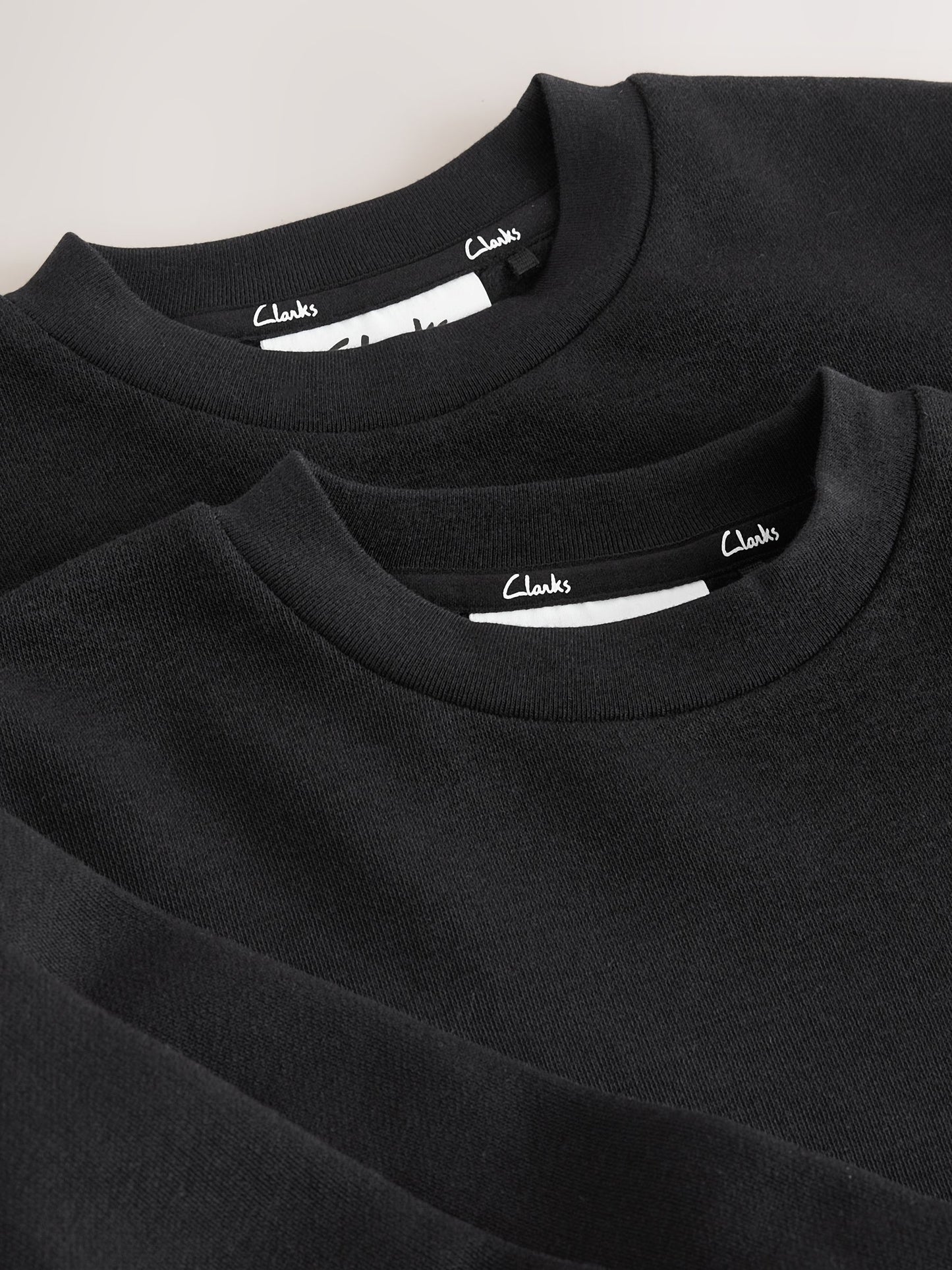 Dsiney Kidz - Clarks Black Unisex Crew Neck School 2 Pack Sweat Top image 6
