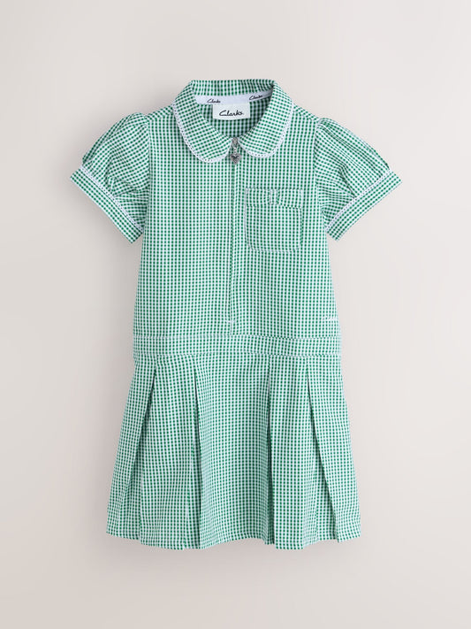 Dsiney Kidz - Clarks Green Gingham Zip Front School Dresses 2 Pack image 2