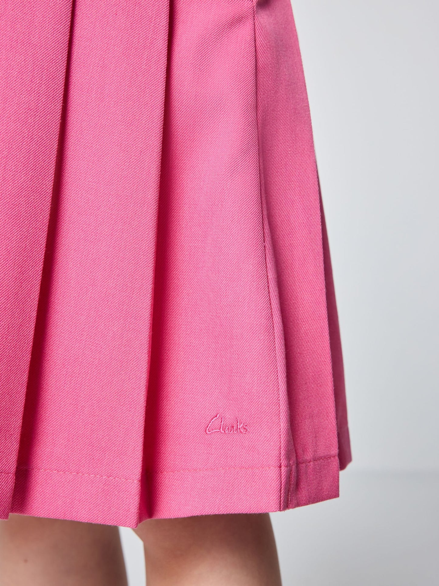 Dsiney Kidz - Clarks Pink Frill Shoulder Pleated School Pinafore Dress image 7