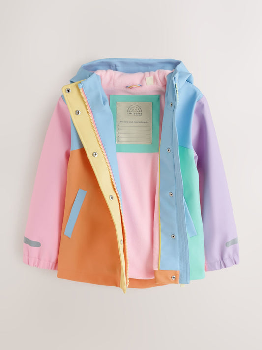 Dsiney Kidz - Little Bird by Jools Oliver Rainbow Colourblock Waterproof Jacket image 2