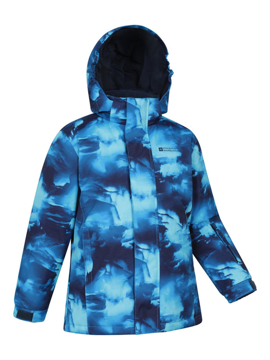Mountain Warehouse Blue Printed Ski Jacket & Joggers Set image 2