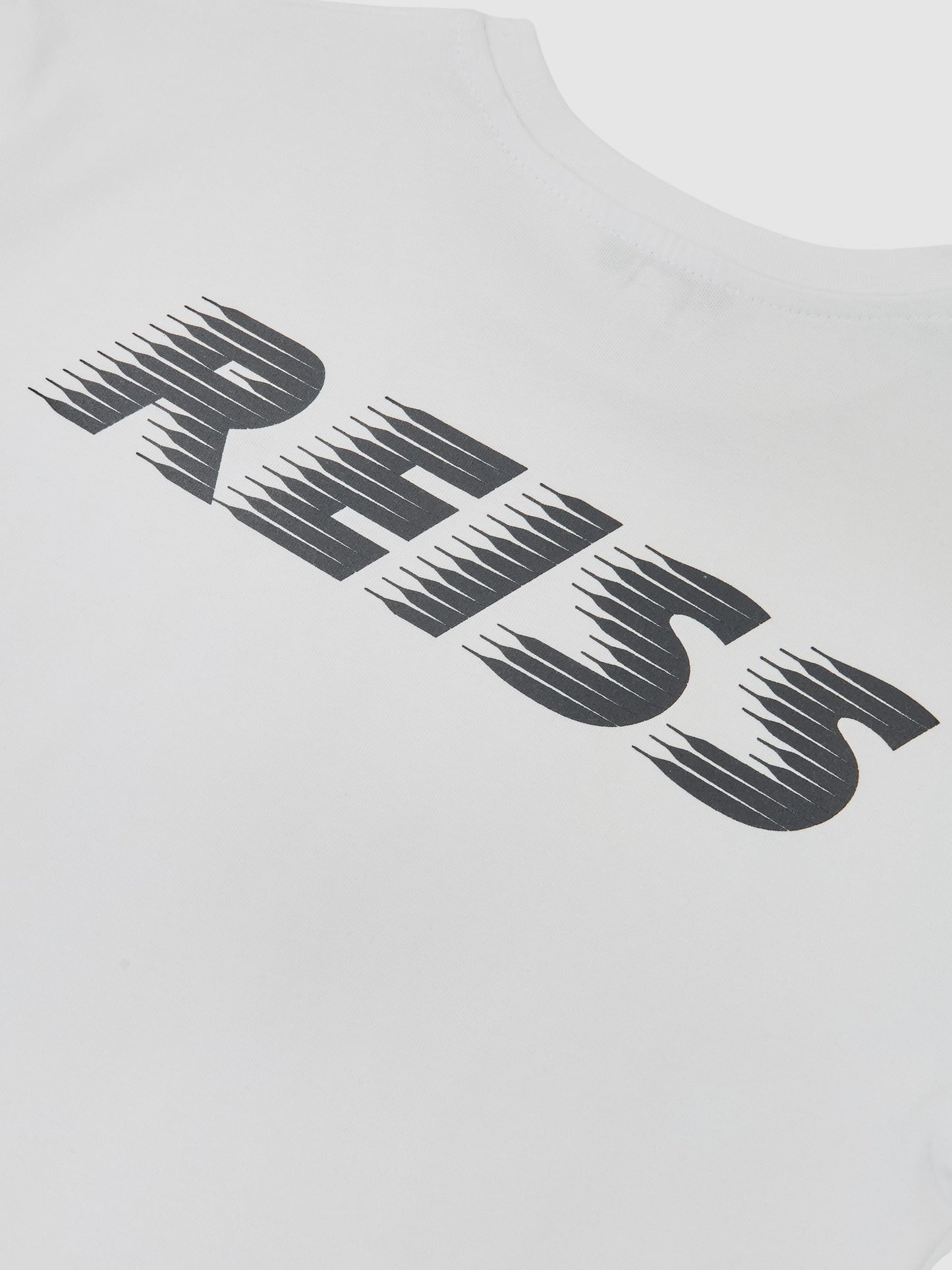 Reiss White Ross 3-9 yrs Cotton Logo Crew-Neck T-Shirt image 5