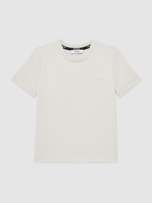 Reiss Stone Wesley 3-9 yrs Premium Interlock Logo T-Shirt image 2