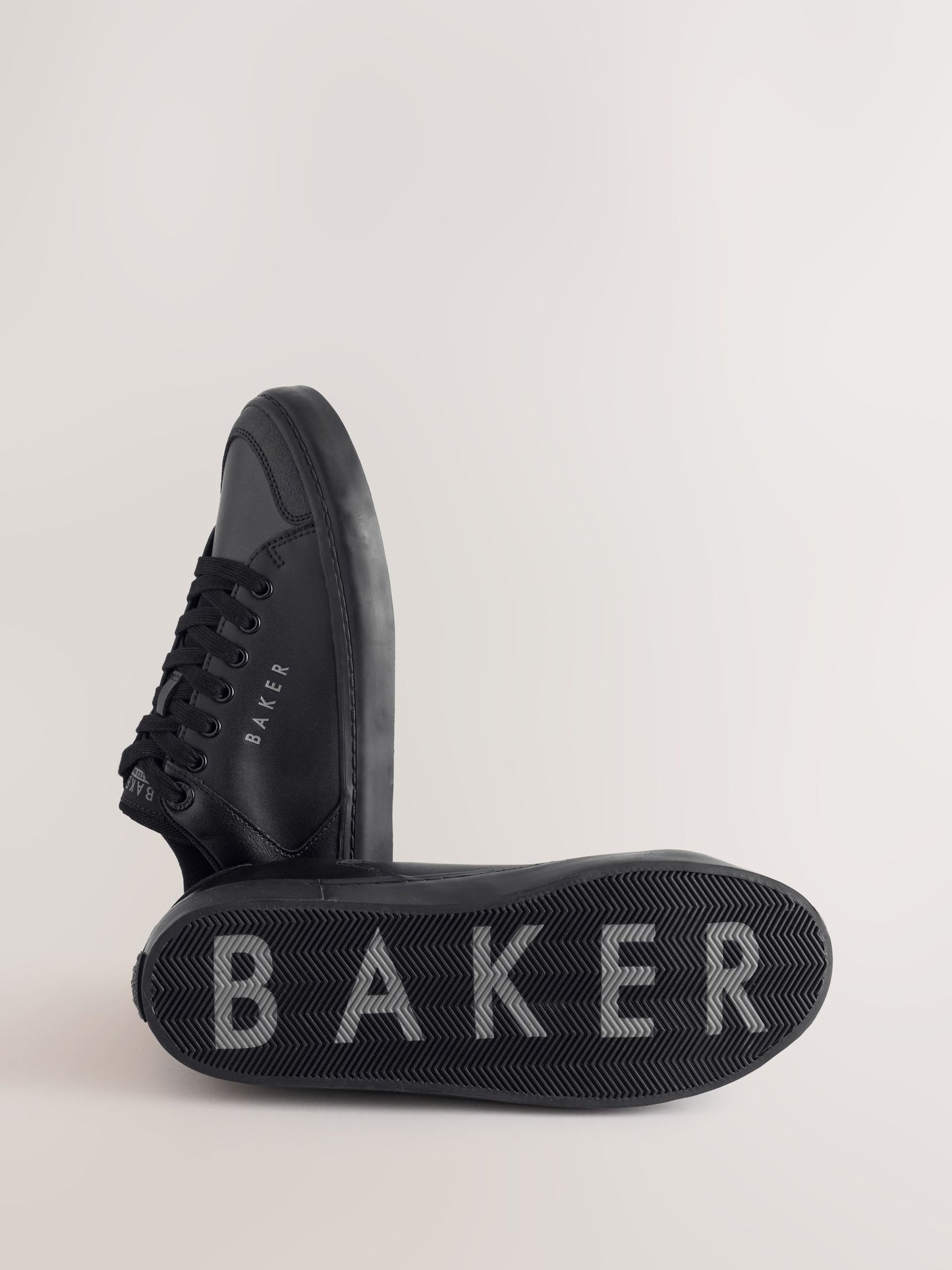 Baker by Ted Baker Black Back to School Branded Smart Trainers image 5