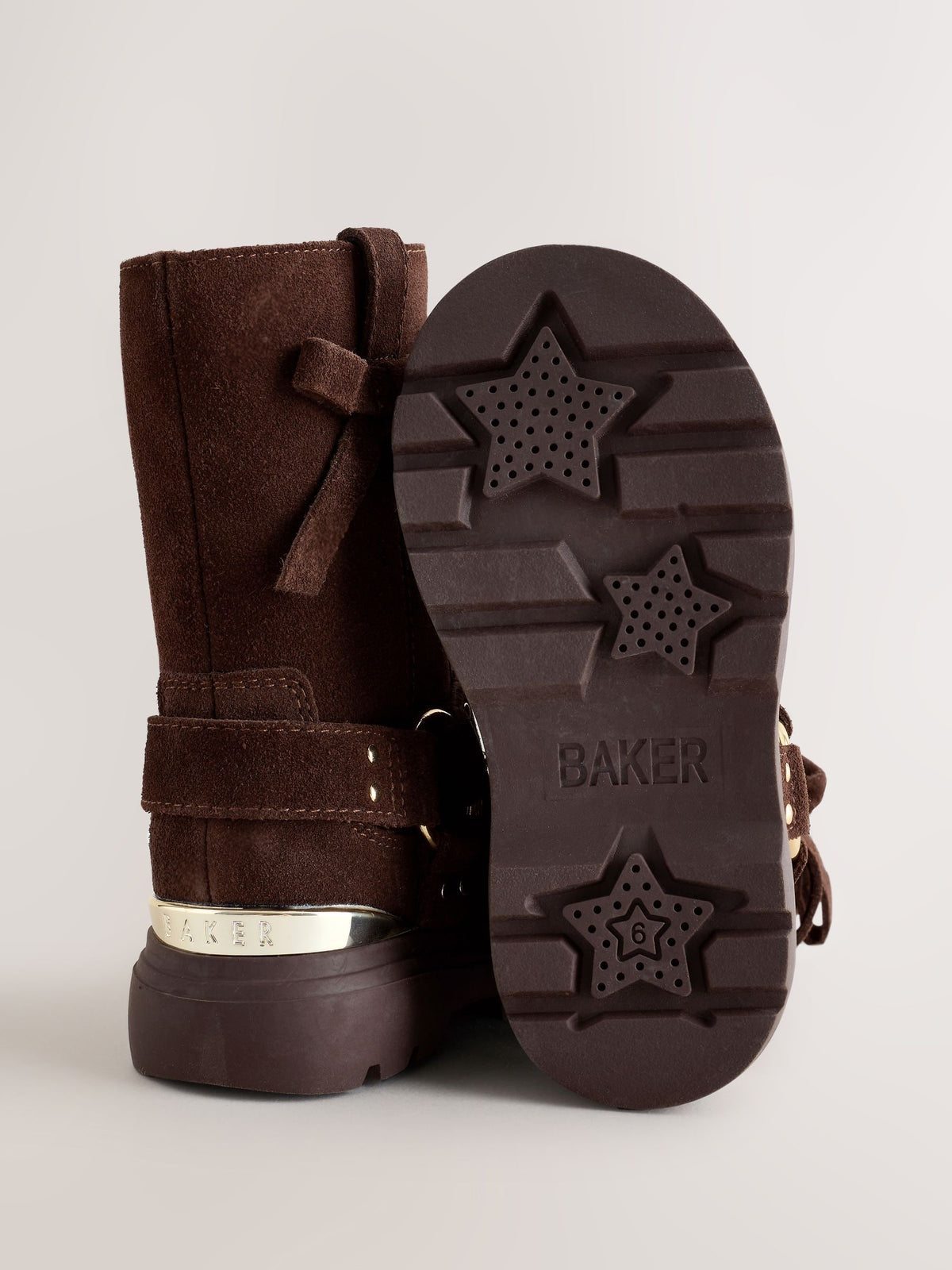 Baker by Ted Baker Chocolate Brown Bow Moto Boots - image 6