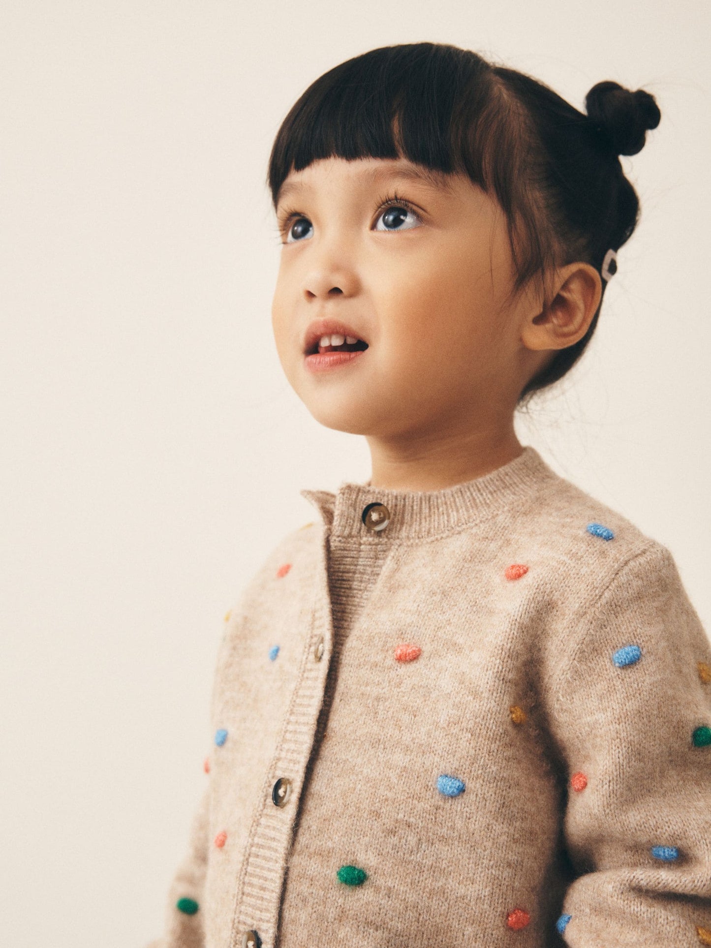 Oatmeal Rainbow Spot Cardigan and Trousers Set (3mths-7yrs) image 4