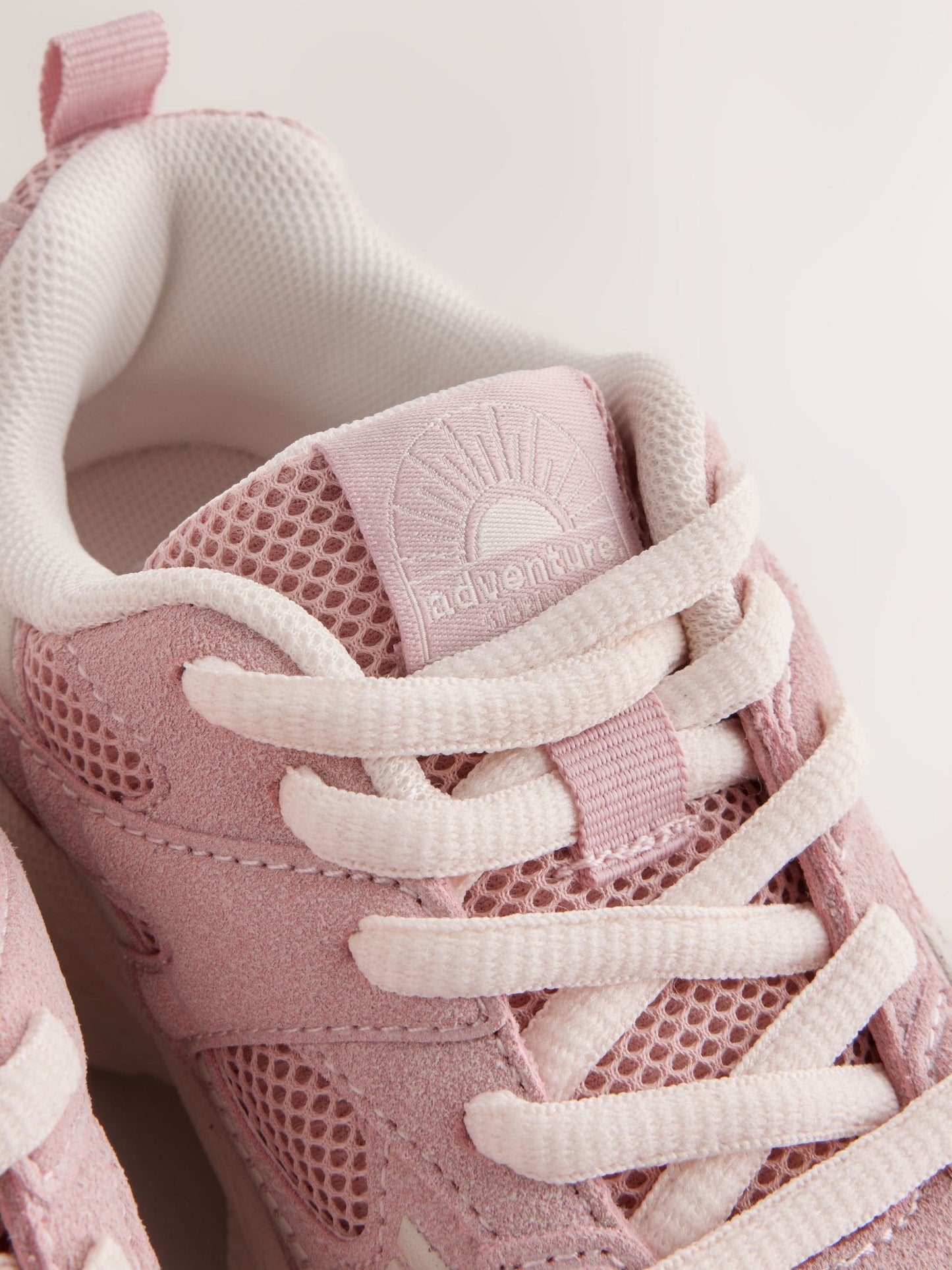 Pink Standard Fit (F) Chunky Lace-Up Trainers image 5
