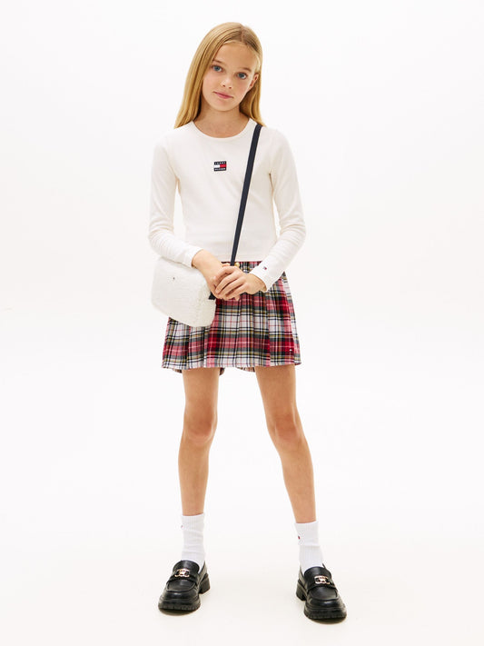 Dsiney Kidz - Tommy Hilfiger White Heritage Extra Slim Long Sleeve T-Shirt image 2