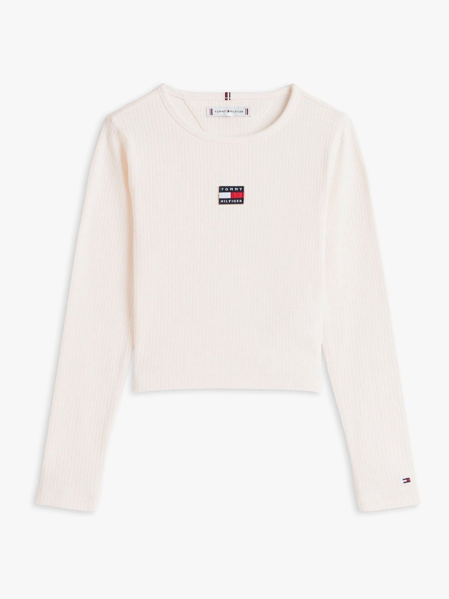 Tommy Hilfiger White Heritage Extra Slim Long Sleeve T-Shirt image 5