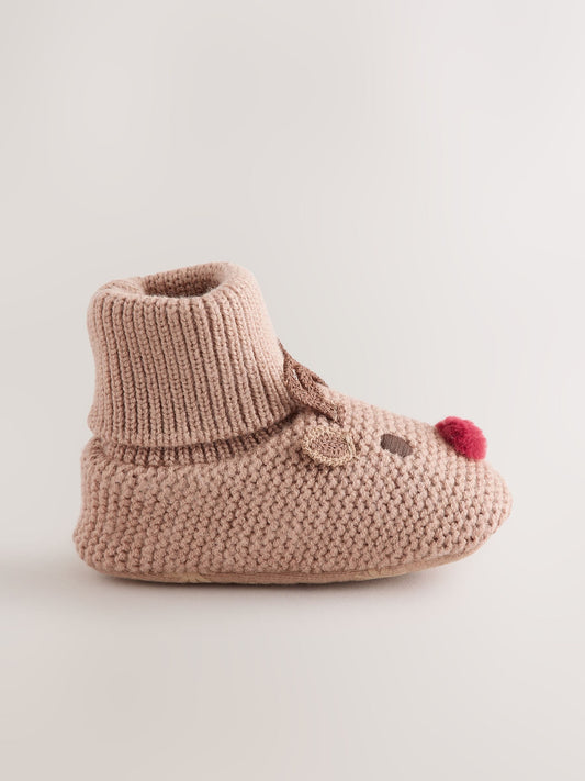 Dsiney Kidz - Brown Reindeer Baby Sock Top Boots (0-18mths) image 2