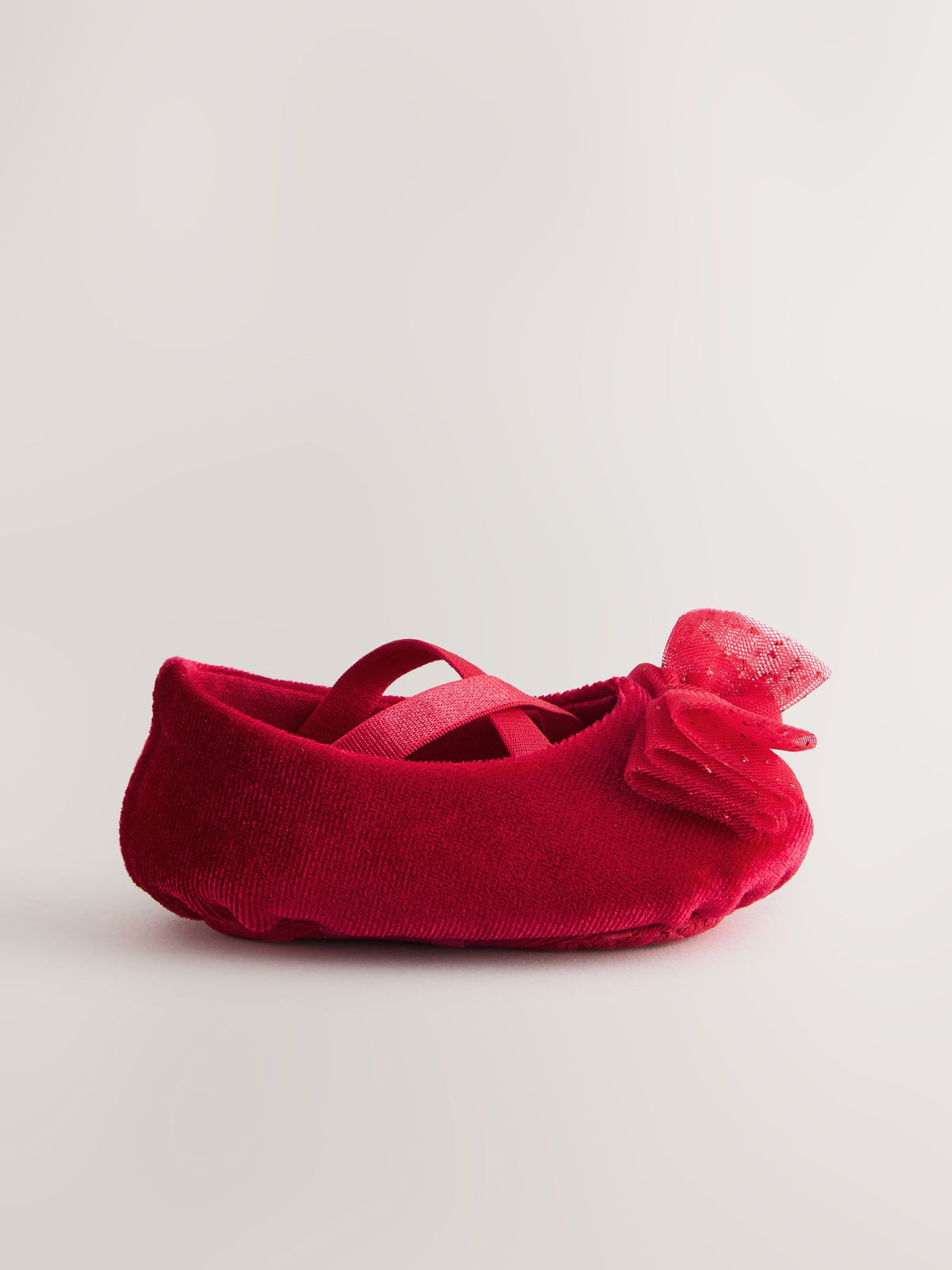 Dsiney Kidz - Red Velvet Baby Bow Occassion Shoes (0-18mths) image 4