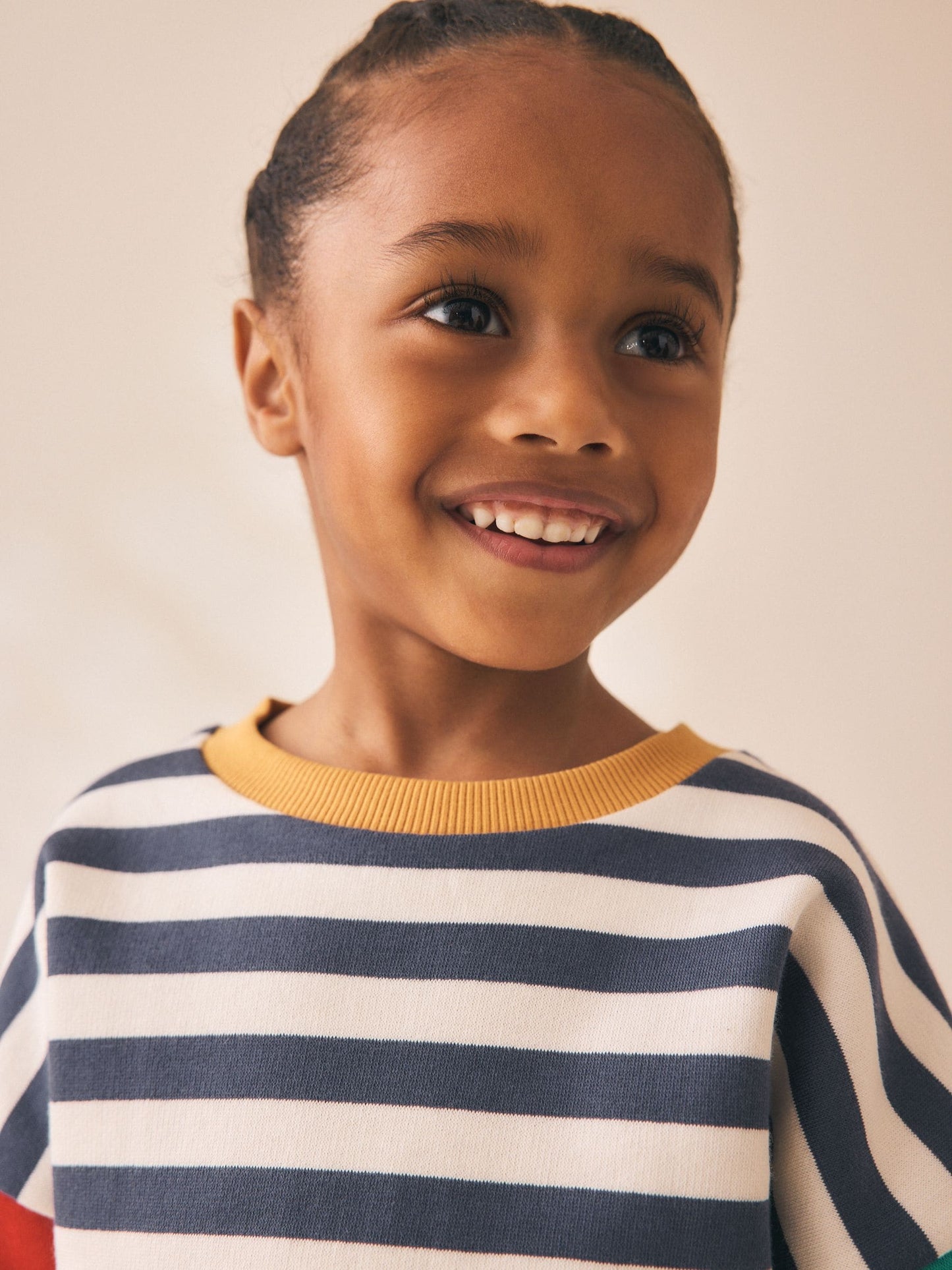 Dsiney Kidz - Hotch Potch Stripe Printed Crew Neck Sweat Top (3mths-7yrs) image 4