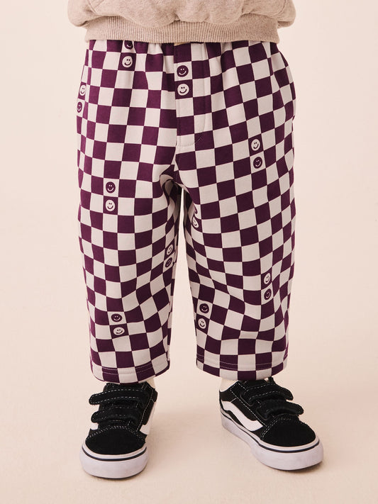 Dsiney Kidz - Burgundy Red Single Wide Leg Jersey Joggers (3mths-7yrs) image 2