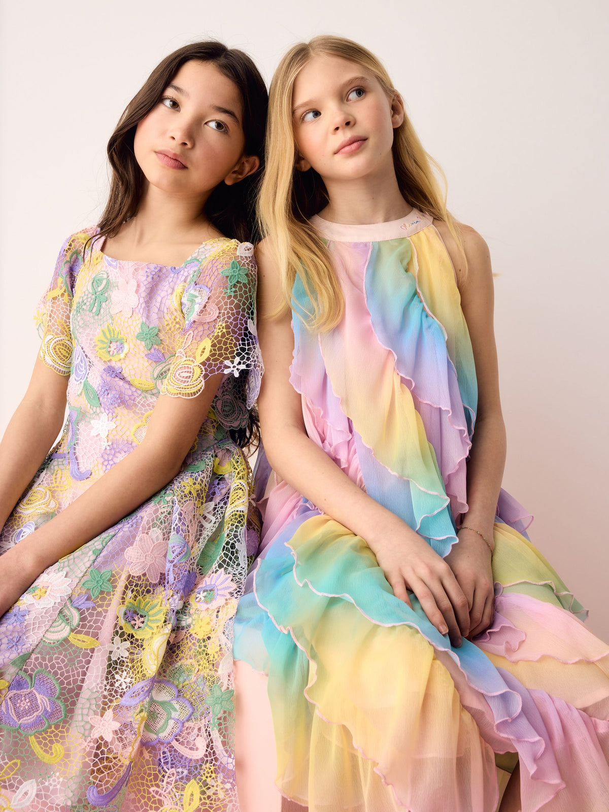 Dsiney Kidz - Olivia Rubin Floral Angel Sleeve Lace Dress image 10
